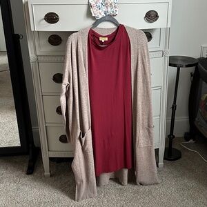 Piko 1988 dress & Debut brand sweater